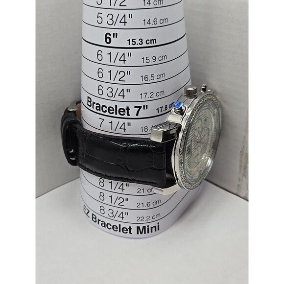 Joshua And Sons JS-28-01 Chronograph Quartz Watch Diamond Bezel Date New Battery - Picture 7 of 13